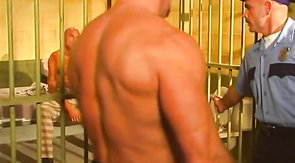 Prison guard is being raped by horny prisoners! | ZzGAYS.com